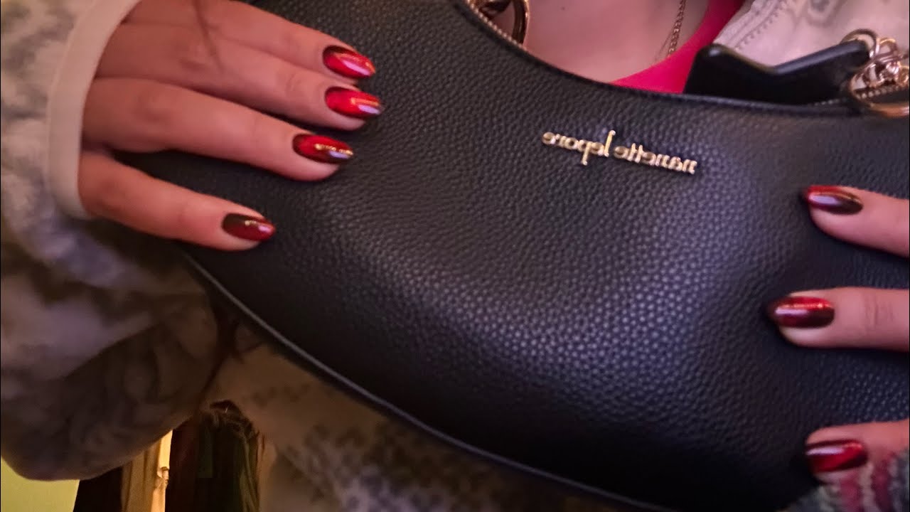 ✨ What’s in My Purse ASMR ✨ | Up Close Cupped Whispering, Gum Chewing & More #upcloseasmr  