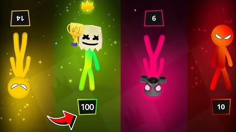 Stickman Party - Gameplay Part 14 Tournament Mode 1 2 3 4 Players MiniGames Update
