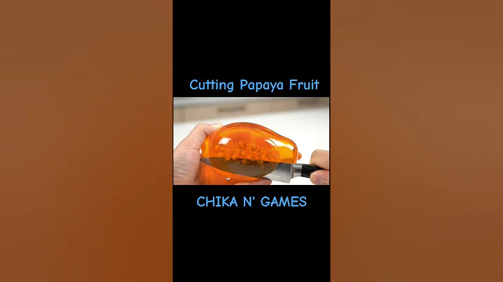ASMR Cutting Papaya Fruit #trending #viral #satisfying #awesome #enjoy #shortvideo