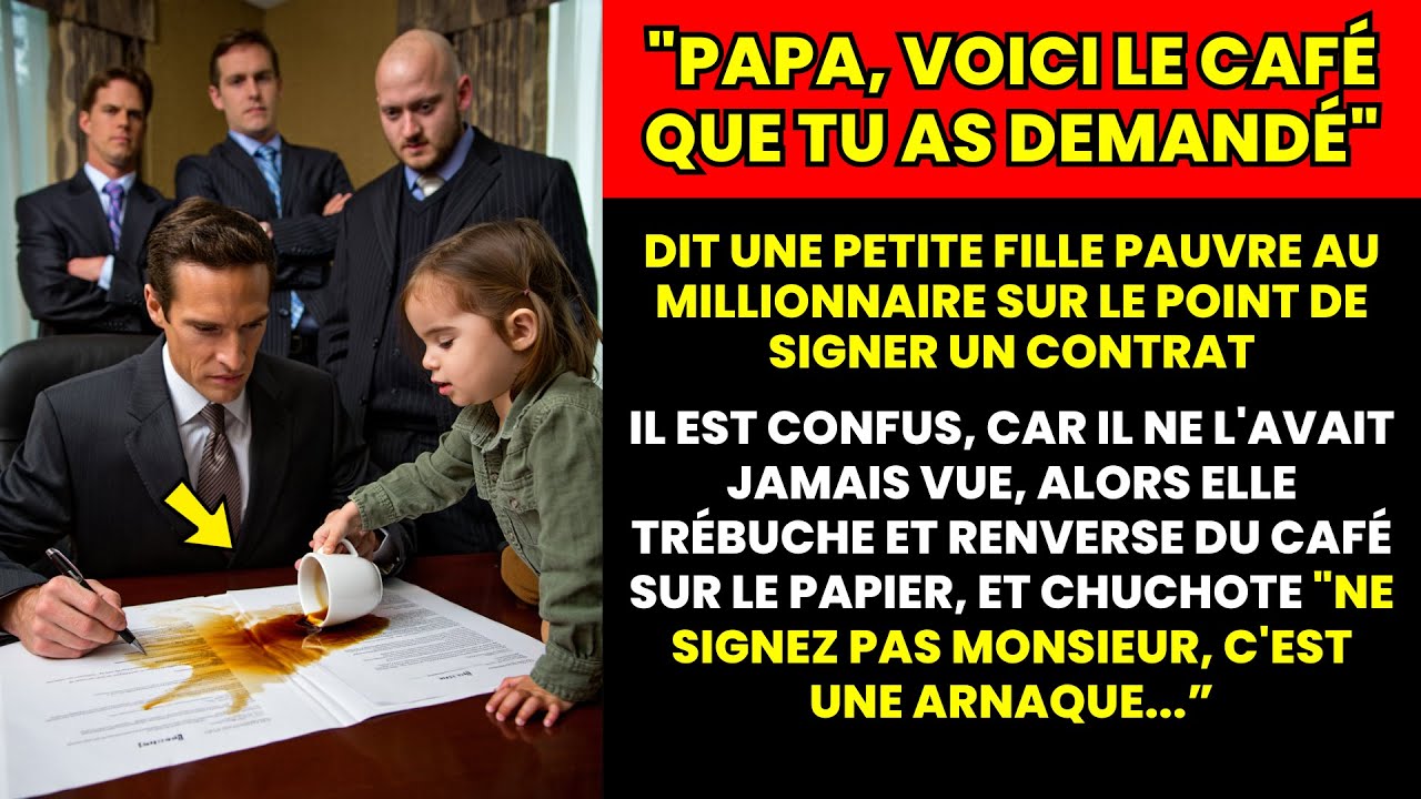 MILLIONNAIRE SUR LE POINT DE SIGNER UN CONTRAT est INTERROMPU par une FILLETTE DISANT ÊTRE SA FILLE…