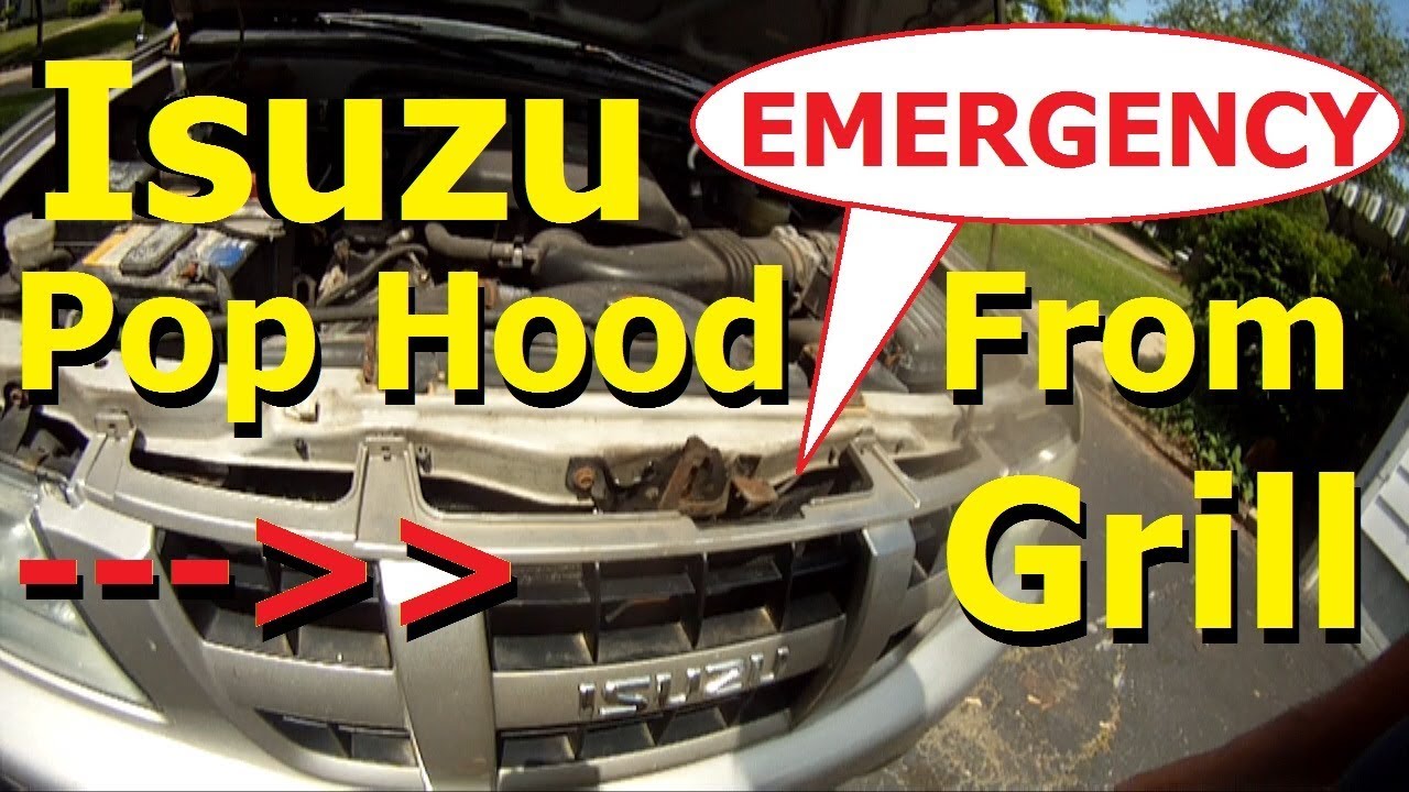 Hood Release Cable Broken? How to Open Car Hood Latch - Isuzu