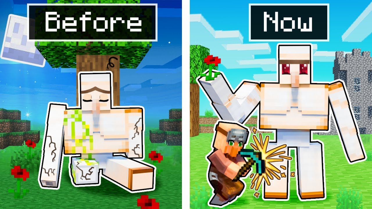 The Story of Minecraft's First IRON GOLEM... YouTube