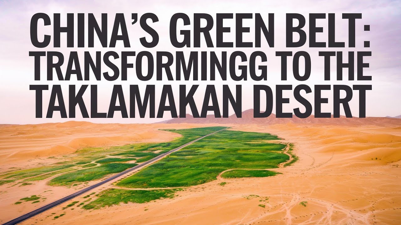 China's Green Belt: Transforming the Taklamakan Desert