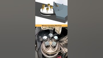 Money Counting Machine - Working Principle ✅ #mechanism #money #power   #cadcam #viral #trending
