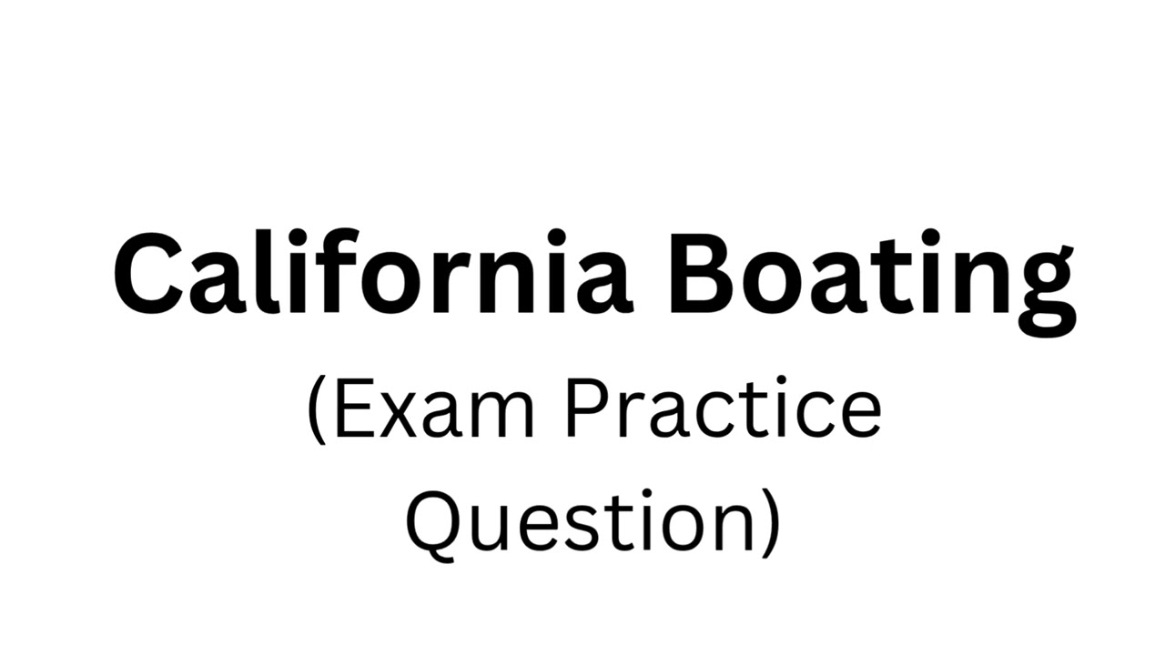 California Boating Exam | Q51: Which safety precaution should be taken first by a boater operator