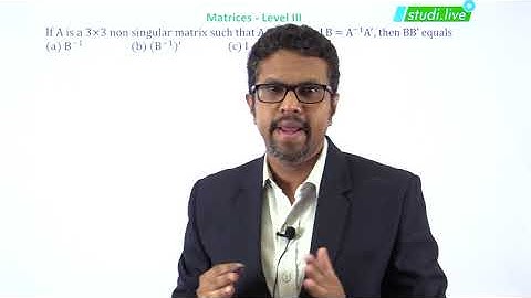 Numerical | If A is a 3×3 non singular matrix such that AA’= A’A and B = A^(-1) A^