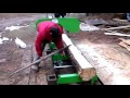 Harbor Freight sawmill first run with 420cc motor
