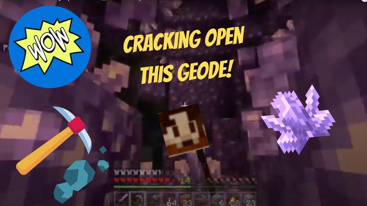 Cracking Open This Geode 💎⛏| Minecraft Let's Play Episode 4 - YouTube