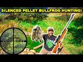 Scope-Cam WALMART Pellet Gun BULLFROG Hunting CHALLENGE!!!! (Catch Clean Cook)