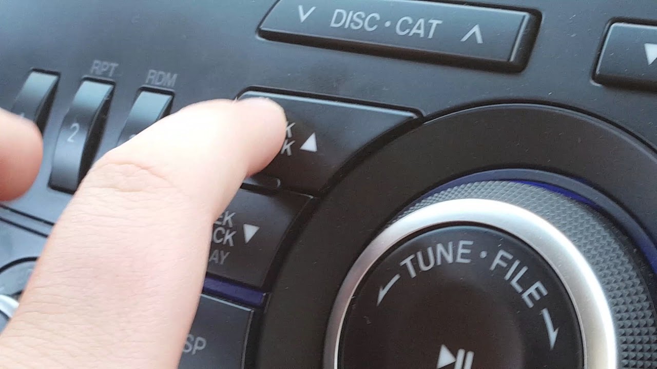 Cleaning the Mazda cd player YouTube