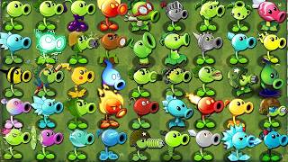 All Pea & Mega Gatling Pea Vs All Zombies - Who Will Win? - Pvz 2 Plant Vs Plant