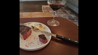 New York Strip Steak and Potato Gratin