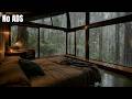 Cozy Tiny Cabin in the Woods: Pure Heavy Rain on Tin Roof | Deep Sleep (No Thunder) | 3 Hours