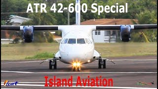 ATR 42-600 Super Special !!! Liat ATR in awesome action @ St. Kitts Airport