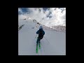 Zermatt  cruising on rothorn   feat insta360 backpack mount