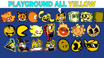 FNF Character Test | Gameplay VS My Playground | ALL Yellow Test #2