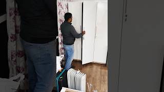 Modern 3-Door White Glossy Wardrobe Design 2026! Best Space Saving Storage Ideas for Your Bedroom 🏠