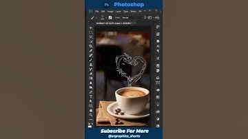Adobe Photoshop 2025 Tricks - How to create Smoke Brush Coffee #photoshoptoturial #shortsvideomin