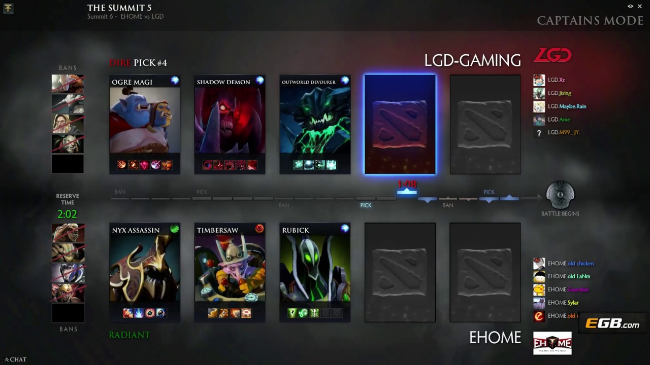 EHOME vs LGD - Game 1 - The Summit 6 China Qualifiers - @LuminousInverse & @EosinDota