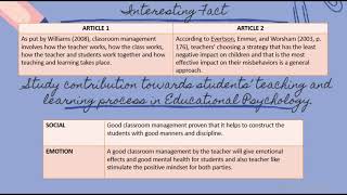 Article Critique Assignment - EA03103