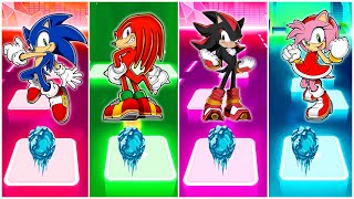 Sonic X 🆚 Knuckles 🆚 Shadow 🆚 Amy Rose 🎶TILES HOP🎶
