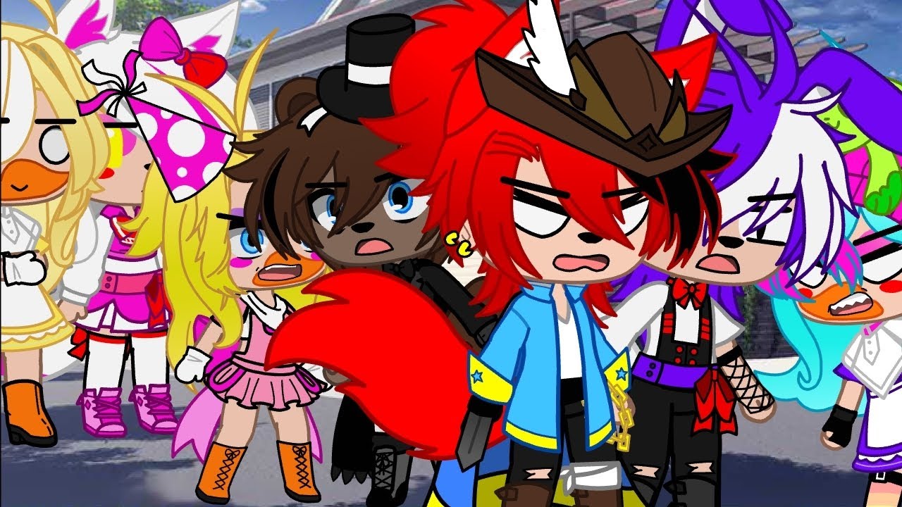 la pelea de Freddy y Toy Chica ._. // FNAF // Gacha Club - YouTube