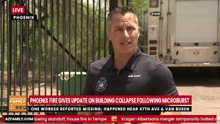 LIVE: Phoenix Fire gives update on building collapse