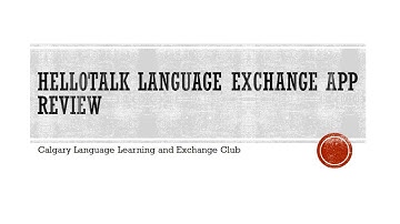 Hellotalk Language Exchange App Review