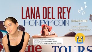 Lana Del Rey Honeymoon Album Reaction😭😱 #lanadelrey #honeymoon #lanadelreylyrics