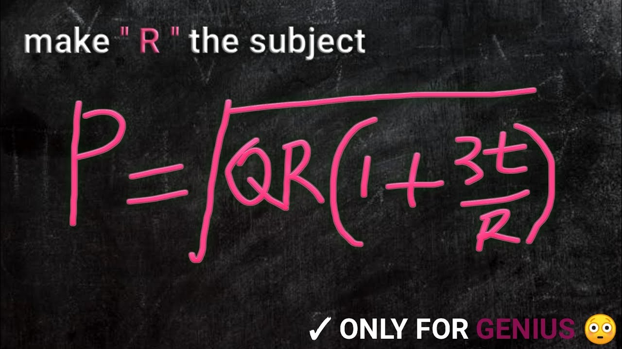 Math: subject formula 