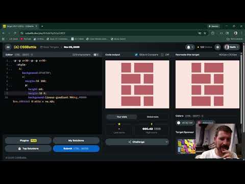 CSS Battle Daily Target - Brick Wall