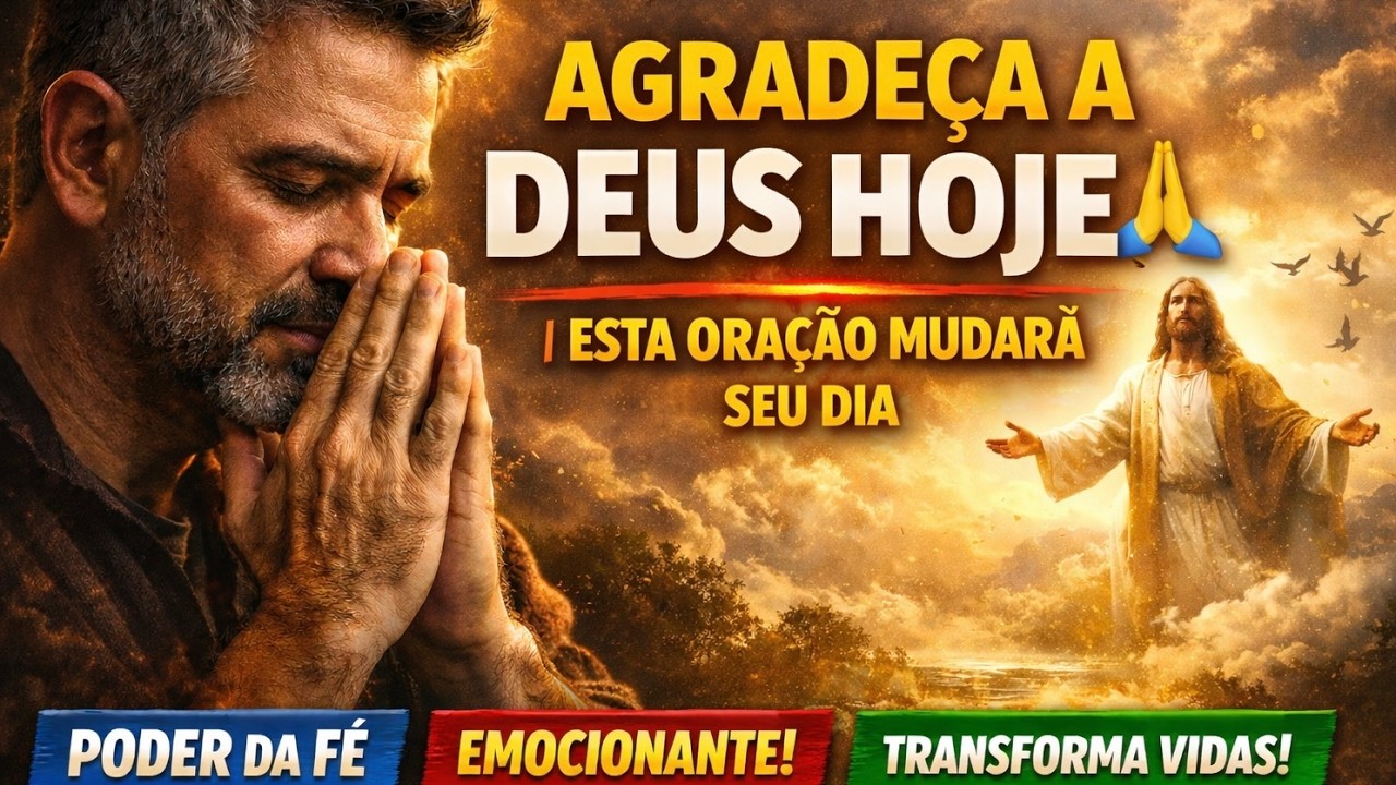 AGRADEÇA A DEUS HOJE 🙏 | Uma ORAÇÃO PODEROSA Para Transformar Seu Dia