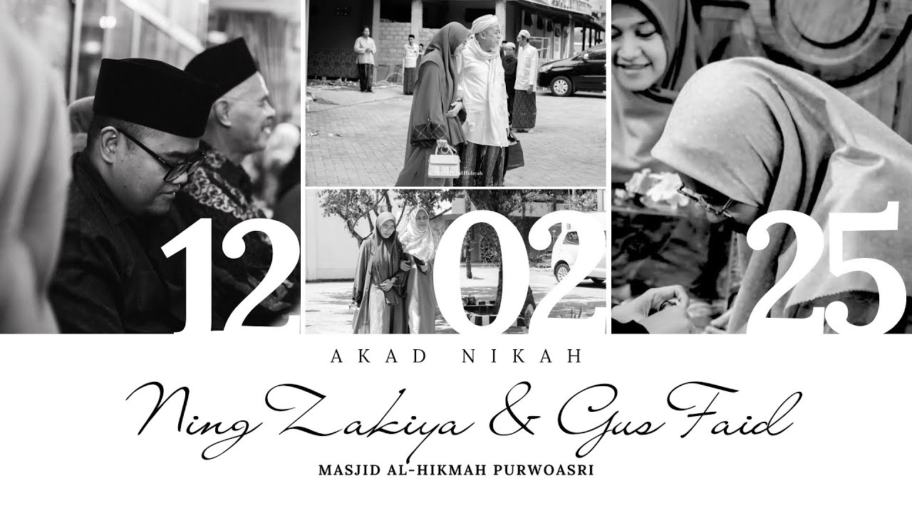 🔴 AQDUN NIKAH Ning Zakiya & Gus Faid - 12 Februari 2025