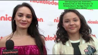 Interview De Breanna Yde Avec Alexisjoyvipaccess À Lavant - Première De Escape From Mr. Lemoncello...