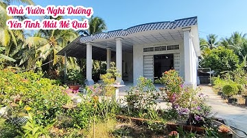 MS 1394: BÁN NHÀ VƯỜN NGHĨ DƯỠNG CÓ AO CÁ DT 34 x 32 m² (849 m²) XÃ VĨNH KIM - CHÂU THÀNH