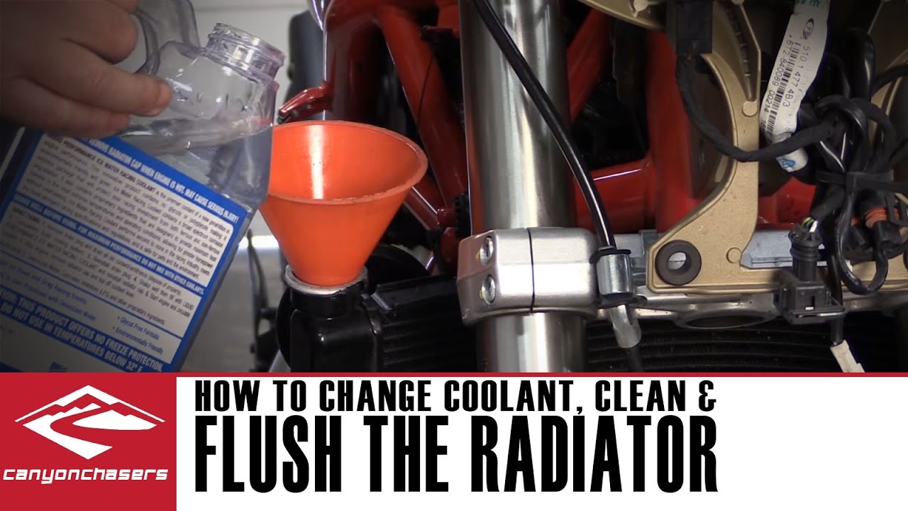 How To Flush The Radiator On Your Motorcycle And Change The