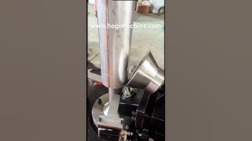 HOGI Hydraulic Automatic flanging machine for metal cylinders #flange #crimps #tank #chimney