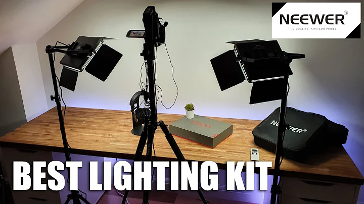 Neewer Bi-color 660 LED Video Light & Stand Kit Unboxing and Setup |  Best Lighting Kit for YouTube