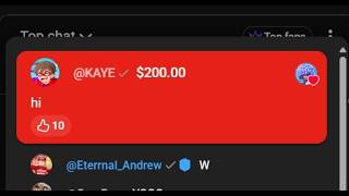 KAYE joined my stream..