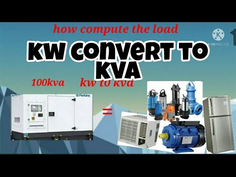 Video: Paano mo iko-convert ang kW sa MVA?