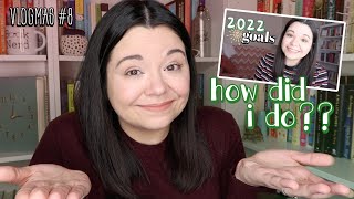 REACTING TO MY 2022 READING GOALS | vlogmas #8