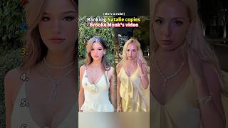 Ranking Natalie copies Brooke Monk's video.(She's so rude!)#copy #shortsviral #ranking #tiktok