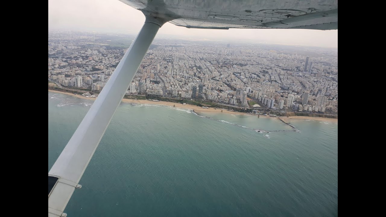 טיסת סיור של המשרד להגנת הסביבה מעל חופי ישראל