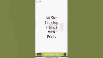 A4 size frames with prints