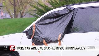 Overnight crime spree leaves at least 30 cars with smashed windows near Lake Nokomis