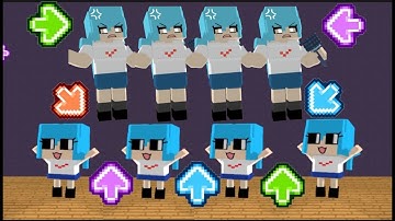 FNF Character Test | Gameplay VS Minecraft Animation | Sky VS Ski