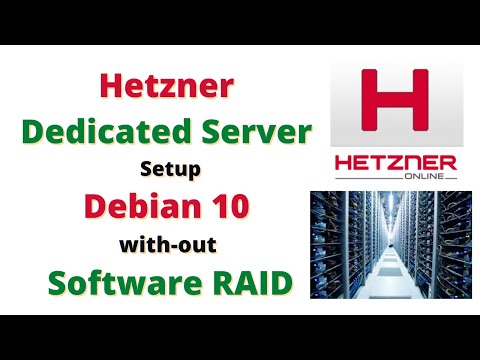 Hetzner Dedicated Server setup  Debian 10 with-out Software RAID