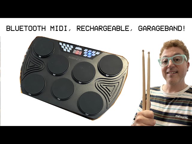 RockJam 7-Pad Electronic Bluetooth MIDI Drum Kit