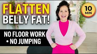 10 Minute Walking Workout to Lose Belly Fat | Standing Low Impact for Women Over 50