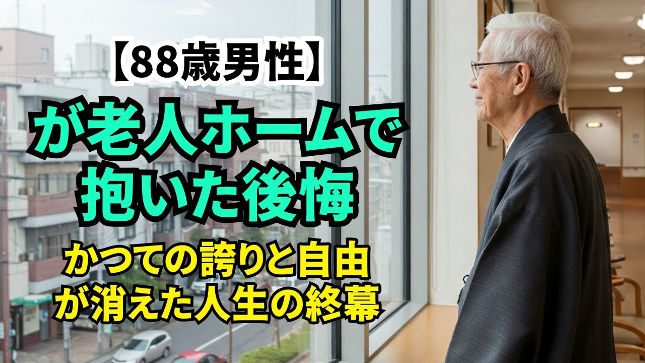 88歳男性 が老人ホームで抱いた後悔：かつての誇りと自由が消えた人生の終幕